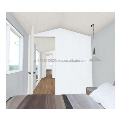 Maison familiale préfabriquée en bois avec 2 chambres 1 salle de bains 1 cuisine directement