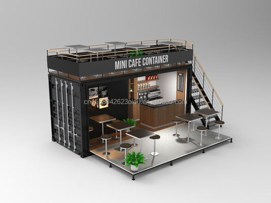 Magasin de conteneurs pliables Conception personnalisée économique avec fenêtres en alliage d'aluminium et panneau sandwich ondulé 50/75/100 mm