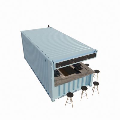Container de 20 pieds magasins préfabriqués entrepôts maisons avec un style de design moderne et 50/75/100 mm ondes panneau sandwich mur