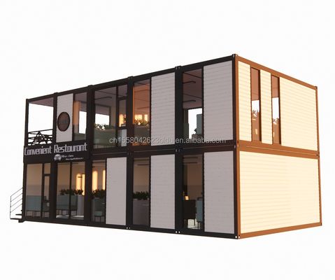 Maison de conteneurs Mur 50/75/100 mm Panneau sandwich ondulé pliable Expandable Maison préfabriquée Villa