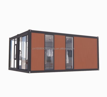 Maison de conteneurs Mur 50/75/100 mm Panneau sandwich ondulé pliable Expandable Maison préfabriquée Villa