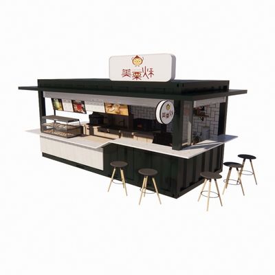 Container de 20 pieds magasins préfabriqués magasins salle de bains inclus et couleur personnalisée pour votre espace commercial