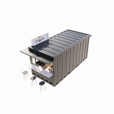 Container de 20 pieds magasins préfabriqués magasins salle de bains inclus et couleur personnalisée pour votre espace commercial