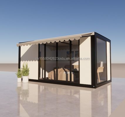 Hôtel Accommodation 20 pieds maison préfabriquée détachable avec pliage en acier galvanisé 180g et design personnalisable