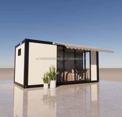 Hôtel Accommodation 20 pieds maison préfabriquée détachable avec pliage en acier galvanisé 180g et design personnalisable