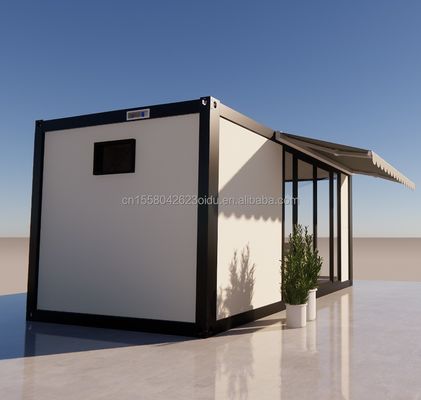 Hôtel Accommodation 20 pieds maison préfabriquée détachable avec pliage en acier galvanisé 180g et design personnalisable