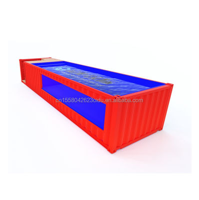 Piscine extérieure de style maison 20ft Container d'expédition avec couleur personnalisée et fenêtres en alliage d'aluminium