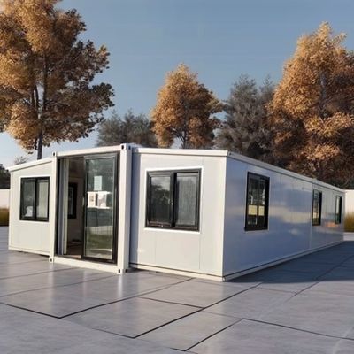 fenêtre en alliage d'aluminium 20ft préfabriquée extensible villa résistant aux ouragans mobile portable appartement de luxe pour la vie de luxe