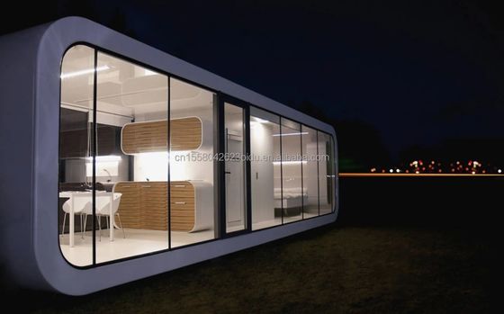 Maison de conteneur moderne de couleur personnalisée Maison mobile préfabriquée exquise pour hôtel de Arc Garden Housing
