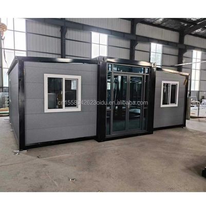 fenêtre en alliage d'aluminium 20ft préfabriquée extensible villa résistant aux ouragans mobile portable appartement de luxe pour la vie de luxe