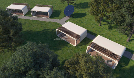 Maison de conteneur moderne de couleur personnalisée Maison mobile préfabriquée exquise pour hôtel de Arc Garden Housing