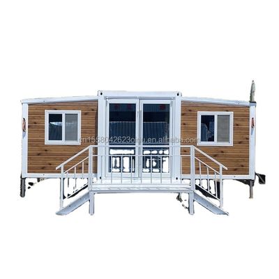 fenêtre en alliage d'aluminium 20ft préfabriquée extensible villa résistant aux ouragans mobile portable appartement de luxe pour la vie de luxe