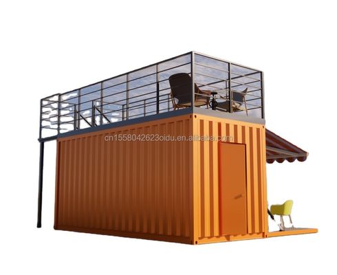 Container d'expédition préfabriqué modifié de 20 pieds Idéal pour une cafétéria pop-up Restaurant Container mobile Bar et salle de bain