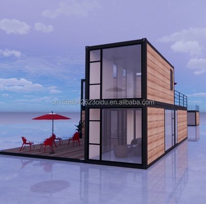 Conception moderne 20 pieds extensible Flat Pack Modulaire Maison Préfabriqué Panneau sandwich Expédition 3 chambres Container Maison pour hôtel