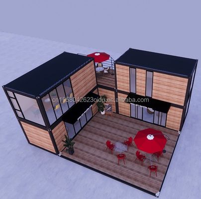 Conception moderne 20 pieds extensible Flat Pack Modulaire Maison Préfabriqué Panneau sandwich Expédition 3 chambres Container Maison pour hôtel