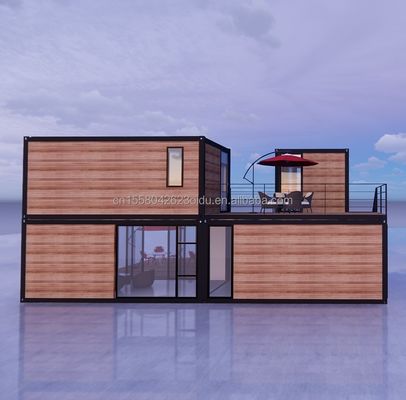 Conception moderne 20 pieds extensible Flat Pack Modulaire Maison Préfabriqué Panneau sandwich Expédition 3 chambres Container Maison pour hôtel