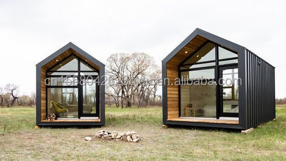 50/75/100mm panneau sandwich ondulé mur de luxe métal jardin en bois petite maison pour hôtel préfabriqué moderne