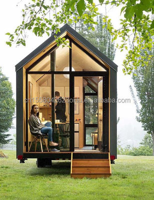 50/75/100mm panneau sandwich ondulé mur de luxe métal jardin en bois petite maison pour hôtel préfabriqué moderne