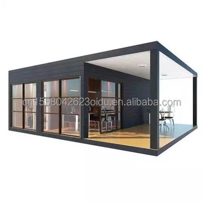 À prix abordable 20 pieds de panneau sandwich portable préfabriqué Container hôtelier maison modulaire avec fenêtres en alliage d'aluminium