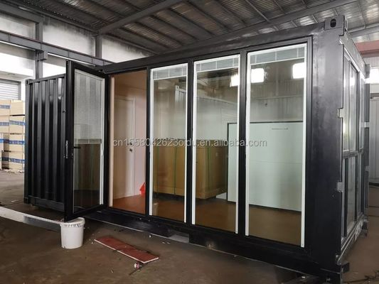 Maison de cabine portable pliable de 20 pieds avec couleur personnalisée et tubes carrés en acier galvanisé