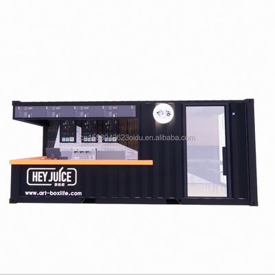 Bar à café en conteneur à Long Beach Bar à conteneur extensible avec couleur personnalisée et panneau de sandwich en ondes 50/75/100 mm
