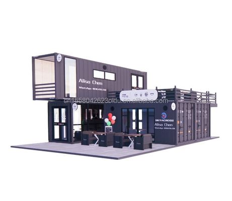 Maison de conteneurs expandable avec couleur personnalisée et modèle 3D