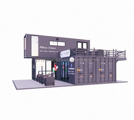 Maison de conteneurs expandable avec couleur personnalisée et modèle 3D