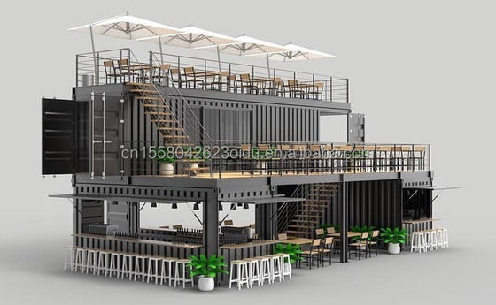 Maison de conteneurs expandable avec couleur personnalisée et modèle 3D