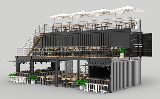 Maison de conteneurs expandable avec couleur personnalisée et modèle 3D