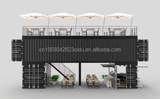 Maison de conteneurs expandable avec couleur personnalisée et modèle 3D
