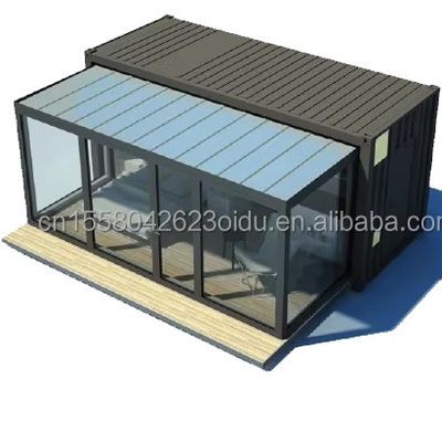 2 chambres à coucher maison de conteneurs expandable préfabriquée en acier modulaire petite maison pour l' extérieur en couleur personnalisée et 20ft ou 40ft taille