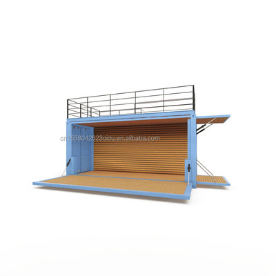 Maison de conteneurs préfabriquée de luxe de 20 pieds, prêt à l'emploi, villa avec couleur personnalisée et frais d'expédition.