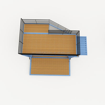 Maison de conteneurs préfabriquée de luxe de 20 pieds, prêt à l'emploi, villa avec couleur personnalisée et frais d'expédition.