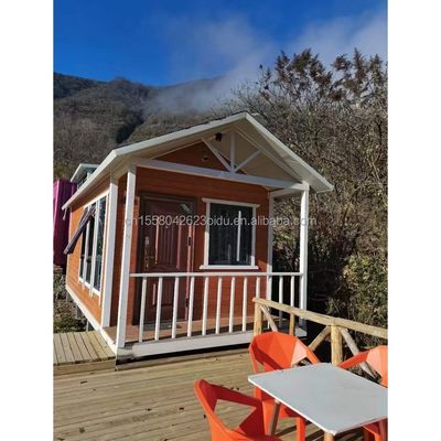 Moderne 2 chambres entièrement meublées maison de jardin préfabriquée extérieure mobile structure en acier extensible en couleur personnalisée