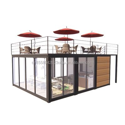 Container modulaire de 20 pieds ou 40 pieds Petite cuisine maison de jardin de couleur personnalisée entrepôt préfabriqué pour Country Marke