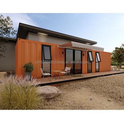 Tubes carrées en acier galvanisé Structure principale extérieure Modulaire en acier moderne Expandable 20 pieds / 40 pieds Container portable
