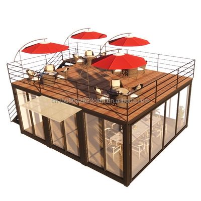 Container modulaire de 20 pieds ou 40 pieds Petite cuisine maison de jardin de couleur personnalisée entrepôt préfabriqué pour Country Marke