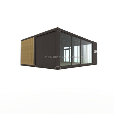 Chambre préfabriquée de luxe de 20 pieds Villa en conteneur préfabriqué avec mur 50/75/100 mm Panneau sandwich ondulé