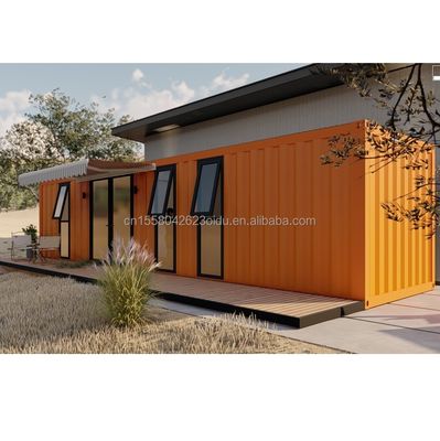 Tubes carrées en acier galvanisé Structure principale extérieure Modulaire en acier moderne Expandable 20 pieds / 40 pieds Container portable