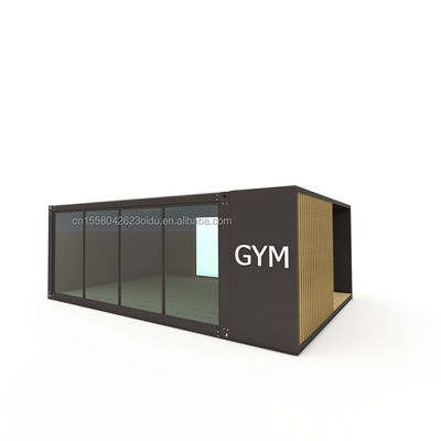 Chambre préfabriquée de luxe de 20 pieds Villa en conteneur préfabriqué avec mur 50/75/100 mm Panneau sandwich ondulé