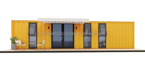 Tubes carrées en acier galvanisé Structure principale extérieure Modulaire en acier moderne Expandable 20 pieds / 40 pieds Container portable