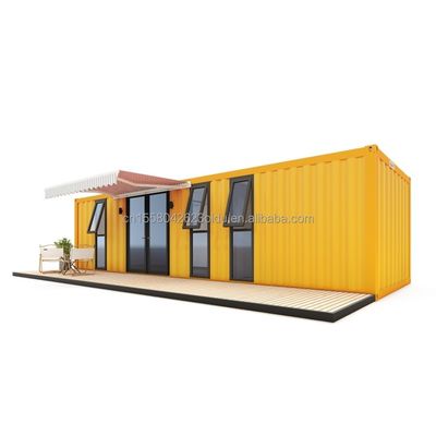 Tubes carrées en acier galvanisé Structure principale extérieure Modulaire en acier moderne Expandable 20 pieds / 40 pieds Container portable