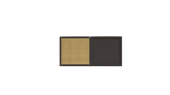 Chambre préfabriquée de luxe de 20 pieds Villa en conteneur préfabriqué avec mur 50/75/100 mm Panneau sandwich ondulé