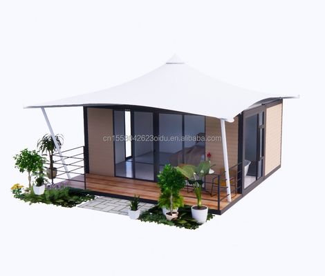 Maison d'hôtel préfabriquée de construction rapide de 20 pieds maison de conteneur pliable modulaire pour camping et jardin pliable