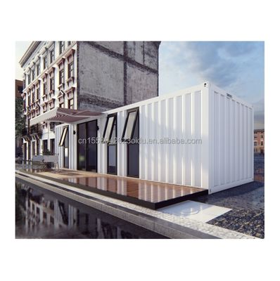 Tubes carrées en acier galvanisé Structure principale extérieure Modulaire en acier moderne Expandable 20 pieds / 40 pieds Container portable