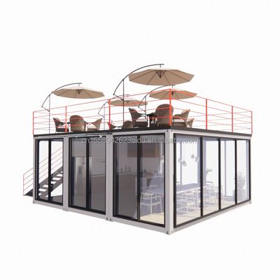 Container modulaire de 20 pieds ou 40 pieds Petite cuisine maison de jardin de couleur personnalisée entrepôt préfabriqué pour Country Marke