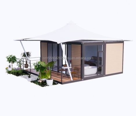 Maison d'hôtel préfabriquée de construction rapide de 20 pieds maison de conteneur pliable modulaire pour camping et jardin pliable