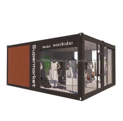 Paroi 100 mm Panneau sandwich ondulé Hôtel Container Magasin personnalisable Emballage plat Installation rapide Maison préfabriquée