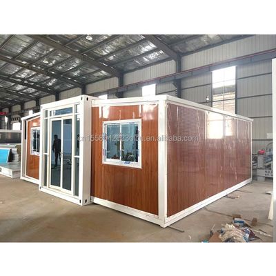 fenêtres en alliage d'aluminium design moderne 40ft 20ft maison de conteneurs préfabriqués mobiles en acier extensible et pliable pour l'extérieur