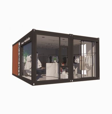 Paroi 100 mm Panneau sandwich ondulé Hôtel Container Magasin personnalisable Emballage plat Installation rapide Maison préfabriquée